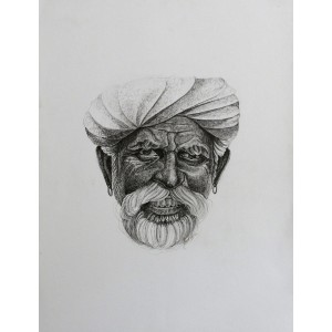 Saeed Lakho, untitled, 14 x 18 Inch, Mix Media On Paper, Figurative Painting, AC-SL-049